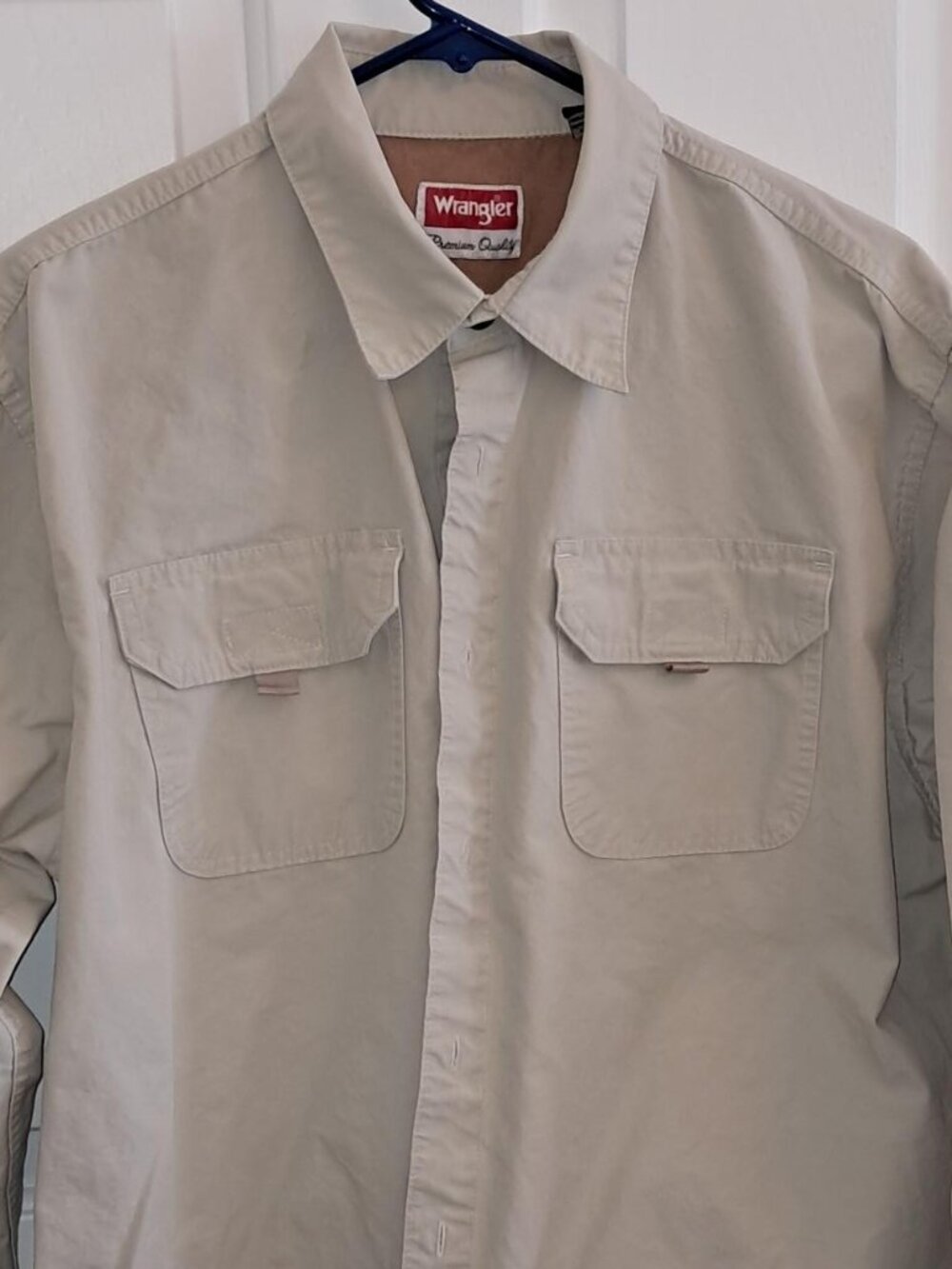 Men's Wrangler Long Sleeve Shirt, Large